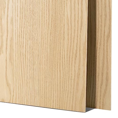 Roteichensperrholz, 3-lagiges Sperrholz, 0,3 x 30,5 x 30,5 cm, unlackiertes Holz zum Basteln, Schneiden, Gravieren, CNC-Schneiden, Malen, DIY-Modelle, Heimdekoration (6 Stück) von Fyearfly