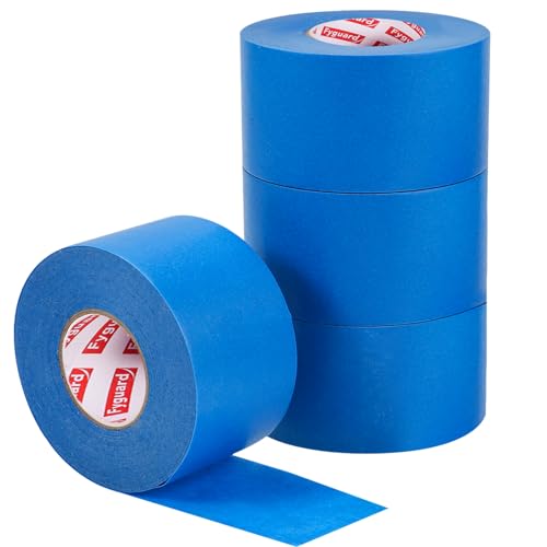 Fyguard 4 Rolle Malerkrepp, 50m x 48mm Kreppband Blau Maler Klebeband Masking Tape Abklebeband Maler Universal für Malerarbeiten Renovierungen Handwerke von Fyguard