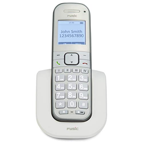 Fysic FX-9000 - DECT-Telefon für Senioren mit große Tasten und 1 Mobilteil, weiß von Fysic