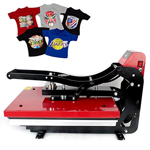 Magnetische Halbautomatische Transferpresse 2000W Heizpresse 40 * 50cm Heißpresse mit LCD-Touch-Flüssigkristallanzeige Geeignet für alle Arten von Thermotransfers T-Shirts Puzzles Mauspads usw von Fyssnn