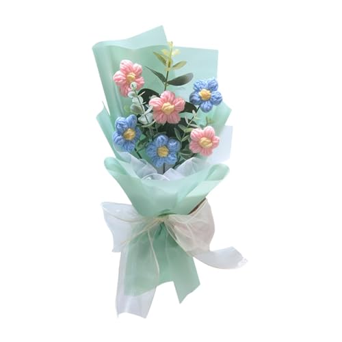 FytStycale Häkelblumen Bouquet Geschenkdekor für Geburtstag Thanksgiving Valentinstag von FytStycale