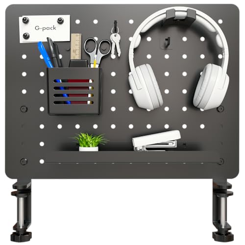 Stehende Stecktafel für den Schreibtisch – Schreibtisch-Stecktafel – Klemmbrett für den Schreibtisch – Gaming-Stecktafel – Klemme auf Schreibtisch-Organizer – Gaming-Schreibtisch-Organizer – 41,9 x von G-PACK PRO