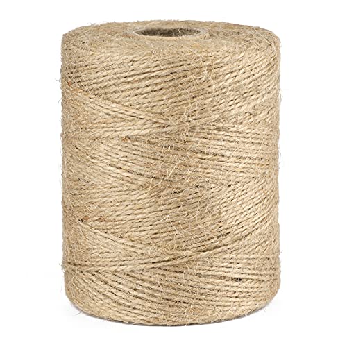 G2PLUS 300M Braun Juteschnur, 1.5mm Jute Schnur für Garten, 2-Lagig Bastelschnur für Basteln, Jute Dekokordel für DIY Kunstgewerbe Gartenarbeit von G2PLUS