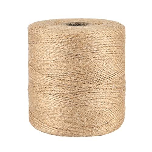 G2PLUS 500M Braun Juteschnur, 1.5mm Jute Schnur für Garten, 2-Lagig Bastelschnur für Basteln, Jute Dekokordel für DIY Kunstgewerbe Gartenarbeit von G2PLUS