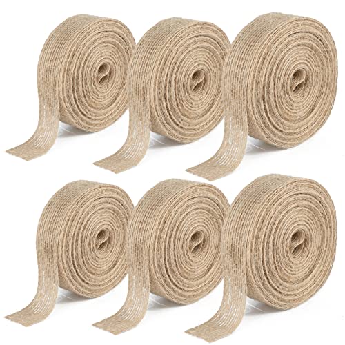 G2PLUS 60M Juteband Burlap Band Vintage 2CM Sackleinen Band Dekoband Deko Juteband für DIY Handwerk Weihnachten Deko Hochzeit Party von G2PLUS