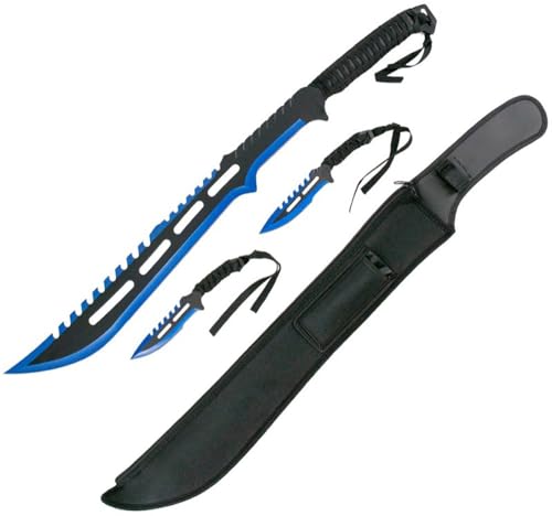 G8DS Machete & Wurfmesser Set Trainingsmesser Outdoormesser Gürtelmesser schnelles Werfen Messer Messer werfen für Profis von G8DS