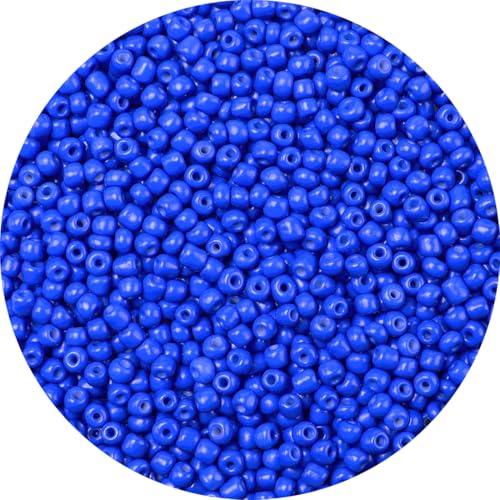 GAGANIU 2000 Stück blaue Glasperlen, bunte kleine 4 mm Perlen für Schmuckherstellung, Perlenbedarf. von GAGANIU