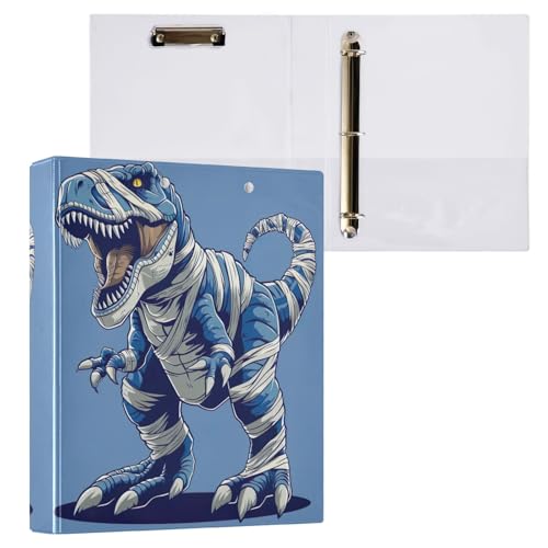 Angry Dino Blue Binder 3-Ringbücher 3,8 cm Ordner für die Arbeit von GAIREG