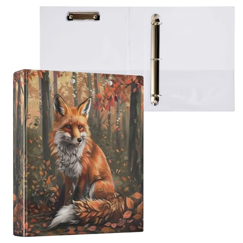 Autumn Fox Cute 3-Ringbuch D-Ringbuch 3,8 cm Lehrerbuch von GAIREG