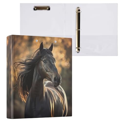 Gorgeous Horse 3-Ringbuch, 3,8 cm, dekorativ, für 200 Blatt, D-Ringbücher von GAIREG