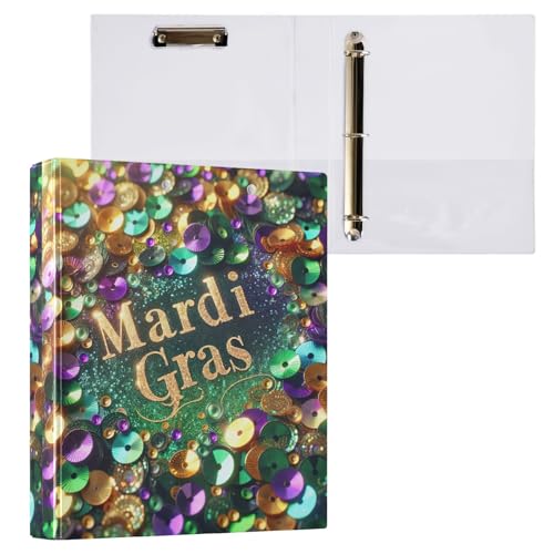 Mardi Gras Celebration Teacher Binder 3 Ringbücher 3,8 cm Büroordner von GAIREG