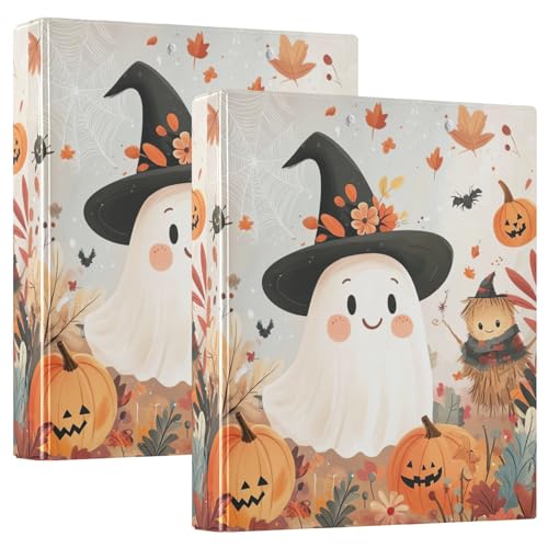 Niedliche Halloween Thema 3 Ringmappe 2-pack d Ringmappe 1,5 Zoll Büroklammer von GAIREG