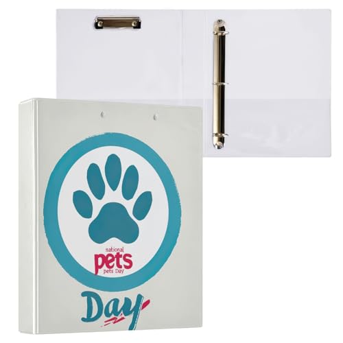 Pet Day Ringbuch mit 3 Ringen, 3,8 cm, Schulbedarf, Ringbuch mit Taschen von GAIREG