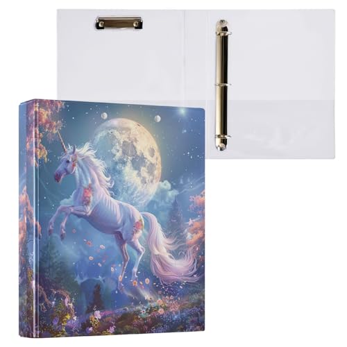 Unicorn Magical Field 3-Ringbuch, 3,8 cm, D-Ringbuch für Schüler von GAIREG