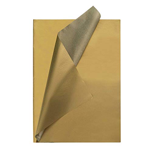 GAKA FAVOR Seidenpapier Gold - 50x70cm,10 Blatt Seidenpapier Geschenkpapier für Kunsthandwerk Ideen, Verpacken, Gastgeschenke von GAKA FAVOR