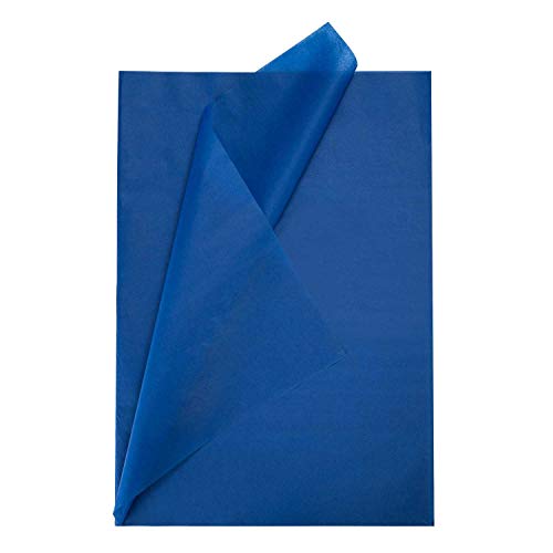 Seidenpapier Blau - 50x70cm,10 Blatt Seidenpapier Geschenkpapier Marineblau für Kunsthandwerk Ideen, Verpacken, Gastgeschenke von GAKA FAVOR