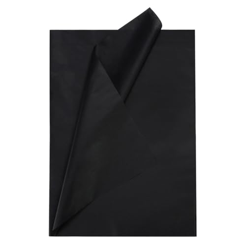 Seidenpapier Schwarze - 50x70cm,10 Blatt Seidenpapier Geschenkpapier für Kunsthandwerk Ideen, Verpacken, Gastgeschenke von GAKA FAVOR