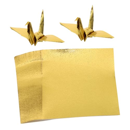 GALPADA 100 Stück Origami DIY Großes Quadrat Origami Einfaches Buntes Basteln Hand Faltset Schlichtes Dickes Basteln Faltbare Farbige Materialien Quadrate Goldenes Papier GALPADA 100 Stück Origami DIY Großes Quadrat Origami Einfaches Buntes Basteln Hand Faltset Schlichtes Dickes Basteln Faltbare Farbige Materialien Quadrate Goldenes Papier von GALPADA