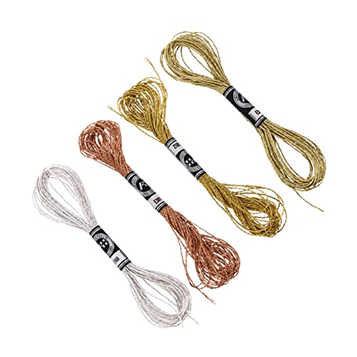 GALPADA 16 Stück Teiliges Stickgarn für Kreuzstich und DIY Projekte Metallische Fäden Gold Silber und Regenbogenfarben für Bastelarbeiten und Freundschaftsarmbänder GALPADA 16 Stück Teiliges Stickgarn für Kreuzstich und DIY Projekte Metallische Fäden Gold Silber und Regenbogenfarben für Bastelarbeiten und Freundschaftsarmbänder von GALPADA
