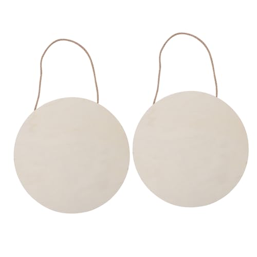 GALPADA 2 Stück Runde Holzschilder DIY Türanhänger Naturbelassen zum Bemalen Dekorieren für Haustür Fenster Wand Party Festival Hochzeit GALPADA 2 Stück Runde Holzschilder DIY Türanhänger Naturbelassen zum Bemalen Dekorieren für Haustür Fenster Wand Party Festival Hochzeit von GALPADA
