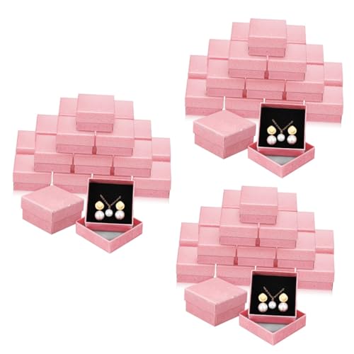 GALPADA 3 Sätze Aufbewahrungsbox Für Schmuck Schmuckschatulle 5 X 5 Cm Rosa 24 Teilig Organizer Stapelbar Para Samtständer Wickelboxen Schmuckschatullen Großpackung 24 Stück * 3 von GALPADA