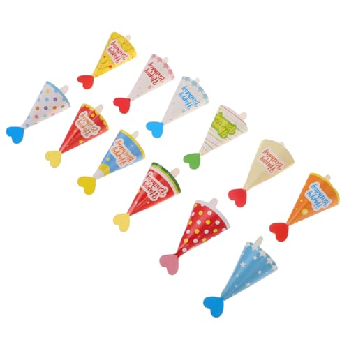GALPADA 36 Stück Teiliges Tortendeko Mini Partyhüte in Bunten Designs Niedliche Cupcake Topper für Kindergeburtstag Shower und Eiscreme Party Vielseitige Dessertdeko mit Cartoon GALPADA 36 Stück Teiliges Tortendeko Mini Partyhüte in Bunten Designs Niedliche Cupcake Topper für Kindergeburtstag Shower und Eiscreme Party Vielseitige Dessertdeko mit Cartoon von GALPADA