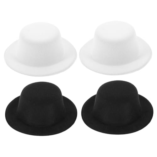 GALPADA 4 Stück Teiliges Puppenhut aus Filz DIY Bastelset mit Schwarzen und Weißen als Dekoration für Schneemann und Clownpuppen Handgefertigter Puppenzubehör für Kreative Gestaltung GALPADA 4 Stück Teiliges Puppenhut aus Filz DIY Bastelset mit Schwarzen und Weißen als Dekoration für Schneemann und Clownpuppen Handgefertigter Puppenzubehör für Kreative Gestaltung von GALPADA