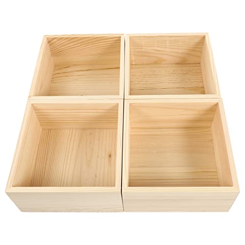 GALPADA 4Stücke DIY Geschenkverpackungsboxen Holz ohne Schmuck Pflanzen und Aufbewahrungsbox Hochwertige Organizer für Feiertage GALPADA 4Stücke DIY Geschenkverpackungsboxen Holz ohne Schmuck Pflanzen und Aufbewahrungsbox Hochwertige Organizer für Feiertage von GALPADA