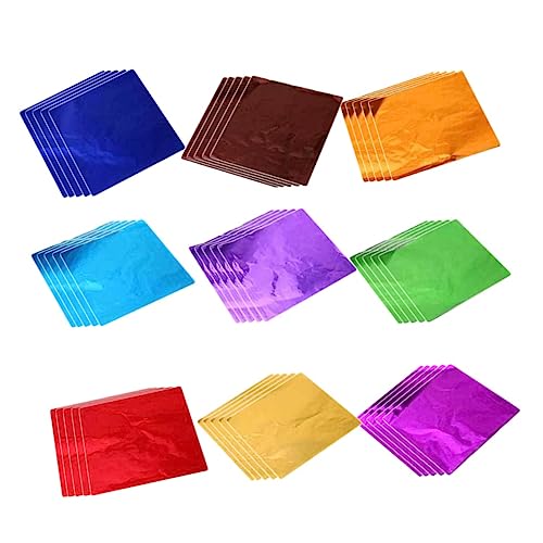 GALPADA 900 Stück Schokoladenfolie Folienpapier Für Schokolade Geschenkpapier Für Schokoriegel Taschentuch Grünes Zerrissenes Seidenpapier Pastellpapier Lebensmittelverpackungsfolie Zinn von GALPADA