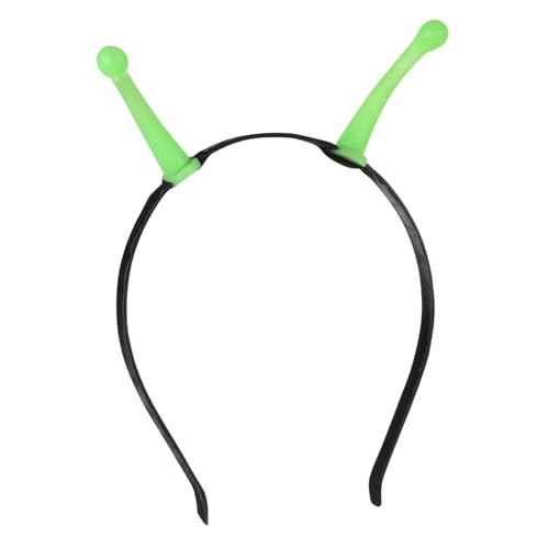 GALPADA Alien-Stirnband gruselige Halloween-Dekorationen Alien-Bühne halloween haarspangen haarspange halloween Alien-Antennen-Stirnband für Erwachsene Party-Kopfbedeckungen Plastik Green von GALPADA