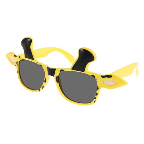 GALPADA Giraffen-anziehbrille Wild Favorisieren Tierische Brillen Auge Tier-cosplay-brille Kind Lustige Tierbrille Partybrille Mit Dschungel- Party Begünstigt Brillen Yellow Plastik von GALPADA