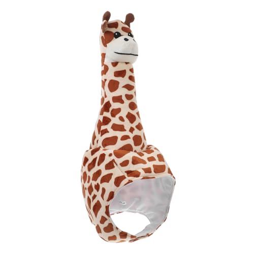 GALPADA Giraffenhut kindermütze kappe детские игрушки Lustige Giraffen-Kopfbedeckung Tierhut Giraffen-Stirnband Obst Hut Kostüm geburtstag kostüm hut Plüsch-Cosplay-Hut PP Baumwolle von GALPADA