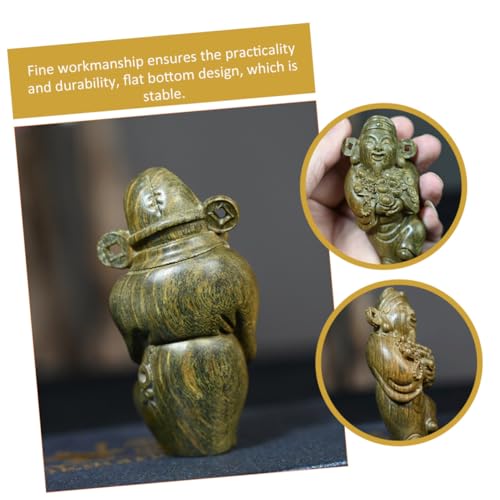 GALPADA Handgeschnitzte Holzfigur Gott des Reichtums Kompakte Miniatur Heimdekoration Chinesischer Stil Glücksbringer Wohnzimmer Büro Schreibtisch Ornament GALPADA Handgeschnitzte Holzfigur Gott des Reichtums Kompakte Miniatur Heimdekoration Chinesischer Stil Glücksbringer Wohnzimmer Büro Schreibtisch Ornament von GALPADA