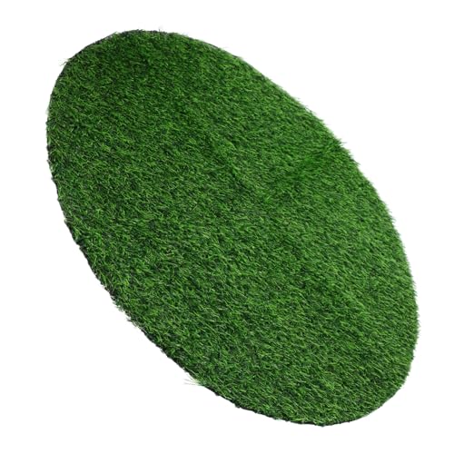 GALPADA Runde Tischdekoration aus Kunstrasen Grasrock für Tisch Tischdekoration aus Gras kunstgras kunstgräser Teppich Teppich tischläufer Runde Tisch-Grasmatte Esstisch Matten PVC Green von GALPADA