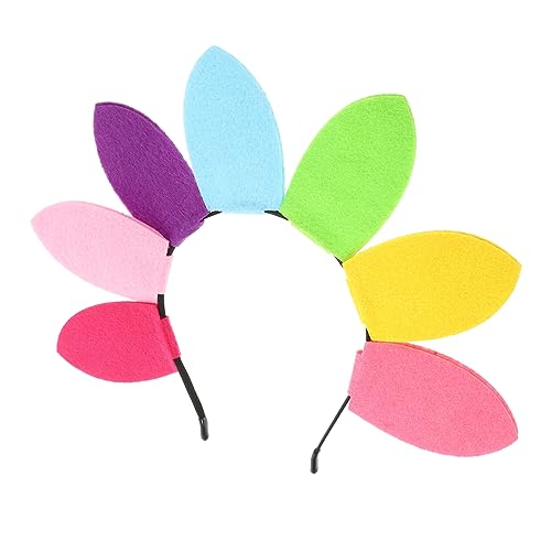 GALPADA Sonnenblumen-Stirnband sonnenblumen haarschmuck festival haarschmuck Kopfbedeckung Stirnbänder für Damen Haarband Rave Blumenstirnband für Mädchen Partystirnband Plastik Colorful von GALPADA