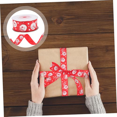 GALPADA Weihnachtsband Schneemann Rot Geschenkband Schleife für Weihnachtsgeschenkbox Festliches Dekoband für Weihnachtsbaum DIY Geschenkverpackung und Partydeko GALPADA Weihnachtsband Schneemann Rot Geschenkband Schleife für Weihnachtsgeschenkbox Festliches Dekoband für Weihnachtsbaum DIY Geschenkverpackung und Partydeko von GALPADA