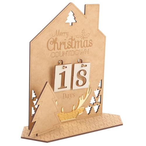 GALPADA Weihnachtskalender Holz Desktop Adventskalender Holzhaus Dekoration DIY Weihnachtsdeko Basteln Tischkalender Countdown Xmas Festliche Wohnkultur GALPADA Weihnachtskalender Holz Desktop Adventskalender Holzhaus Dekoration DIY Weihnachtsdeko Basteln Tischkalender Countdown Xmas Festliche Wohnkultur von GALPADA