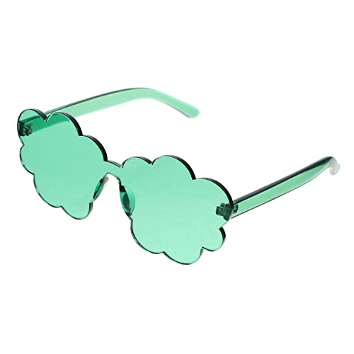 GALPADA randlose Brille kinderferngläser fasching geschenkeidee Damen für Erwachsene schnapsgläser Cloud- Wolkenbrille für Frauen Stk Green von GALPADA