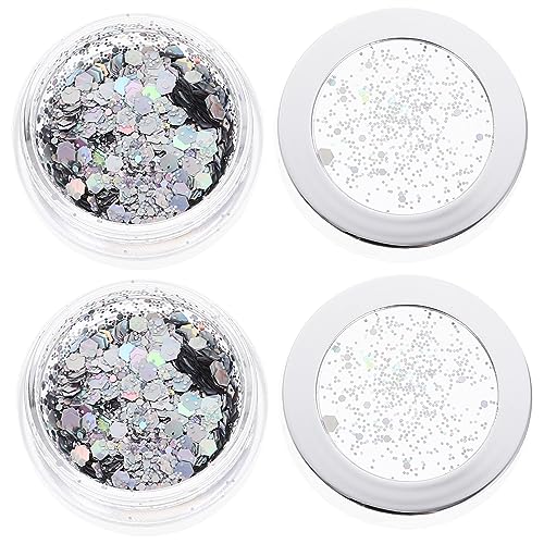 GANAZONO Flaschen Glitzer Nagelkunst Pailletten Sechseckige Funkelnde Make Up Dekoration Für Nail Art Handwerk Und Party Kosmetische Glitzer Für Kreative Anwendungen von GANAZONO