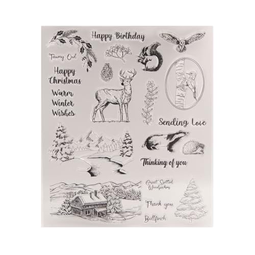 Scrapbooking Dekorative Stempel Weihnachten Silikon Stempel für Kartenherstellung Einladung Scrapbooking Journals von GANYKQ