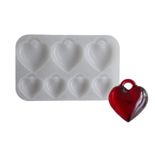 Hochtransparentes Silikon für Bastelbedarf, 3D-Herz-Anhänger, Dekoration für Valentinstagskreation Hochtransparentes Silikon für Bastelbedarf, 3D-Herz-Anhänger, Dekoration für Valentinstagskreation von GAOFESA