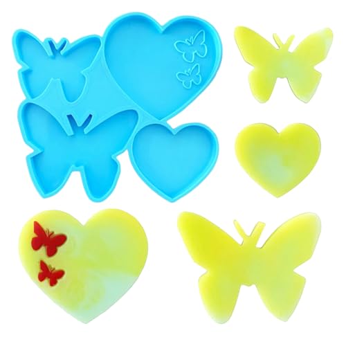 Trendige Form für Ohrringe, Anhänger, Herz, Schmetterling, Epoxidharz, Schmuckzubehör, Gießformen für Liebhaber Trendige Form für Ohrringe, Anhänger, Herz, Schmetterling, Epoxidharz, Schmuckzubehör, Gießformen für Liebhaber von GAOFESA