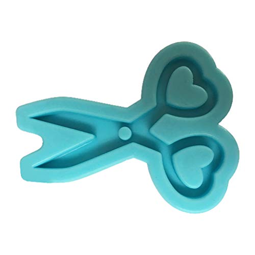 Love Heart Scissors Epoxidharz Form Schmuck Gusswerkzeug Schlüsselbund Anhänger Silikonform von GAOINTELL