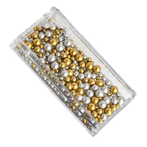 Nailart-Perlen, künstliche Perlen, rund, Nagelkunst-Zubehör für modische Dekoration, Nageldekorationsset von GAOINTELL
