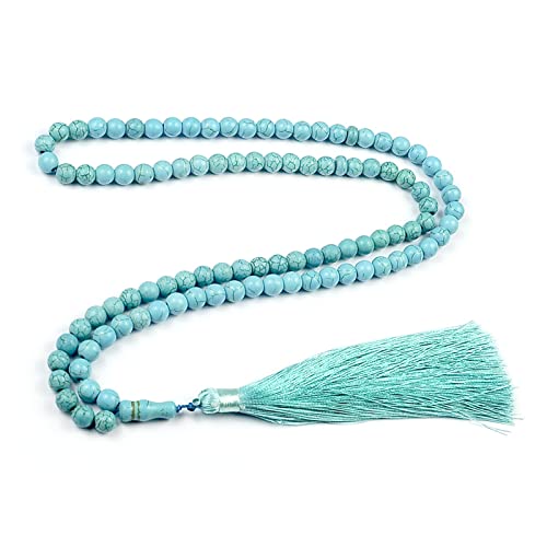 33/99 Perlen, religiöses Tasbih-Gebetsperlen, türkis, für Herren und Damen, Schmuck für Damen und Herren von GAOSHA