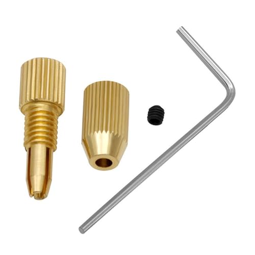 GAOSHA Bohrer-Clip, Befestigungsklemmen, 0,8 mm - 1,5 mm, Messing-Bohrer-Set für 2,3 mm Elektromotorwellen von GAOSHA