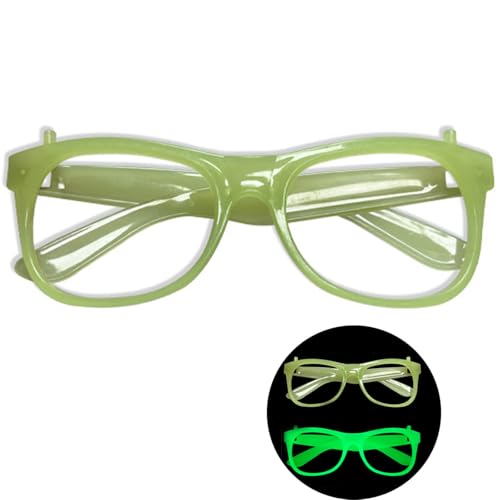 GAOSHA Fluoreszierender Brillenrahmen für Nachtclub, leuchtende Brille, Unisex-Rahmen für Halloween, Tanzshow, Requisiten, Party-Brillen von GAOSHA