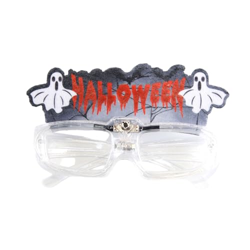 GAOSHA LED-Leuchte Brille, beleuchtete Brille für Bühnenauftritte, bequeme Kunststoffbrillen, Halloween-Dekoration von GAOSHA