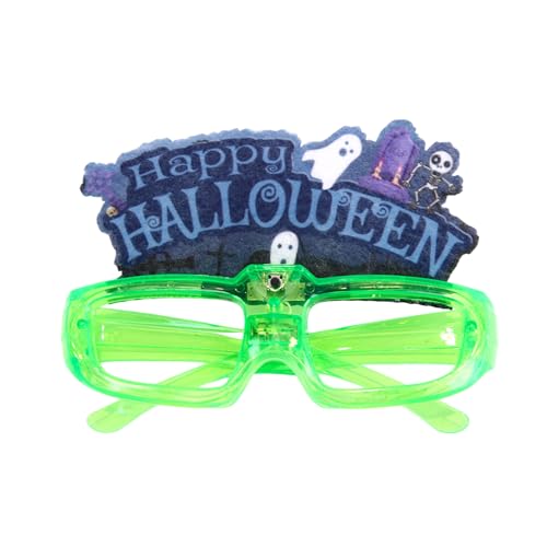 GAOSHA LED-Leuchte Brille, beleuchtete Brille für Bühnenauftritte, bequeme Kunststoffbrillen, Halloween-Dekoration von GAOSHA