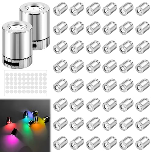 50 Stück LED Minilichter, Mini LED Lichter für Puppenhäuser, Mini-Lichter zum Basteln, Mini-Elektrolichter, Miniatur Lichter für Partydekoration, Spielzeug Bausteine, Vitrinen, Puppenhauszubehör von GAOUTO